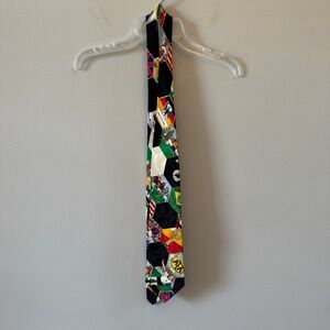 Nicole Miller 1991 Silk Soccer Print Tie – 1994 FIFA World Cup Rare Vintage